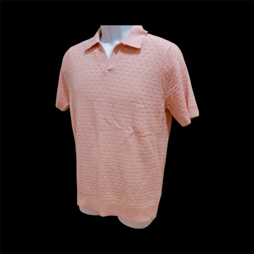 Good fellow & Co Men's Peach Polo Sweater. Size XXL